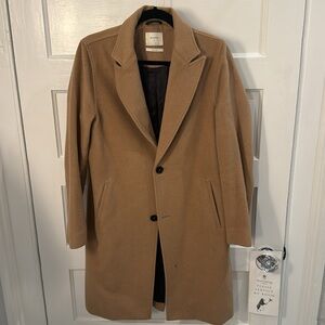 Billy Reid Camel Hair Peacoat Small